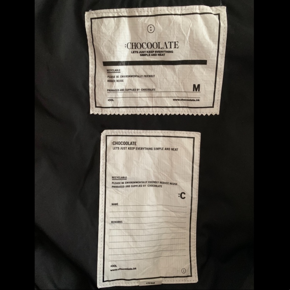 Chocoolate Varsity Long Bomber Jacket - Picture 2 of 2